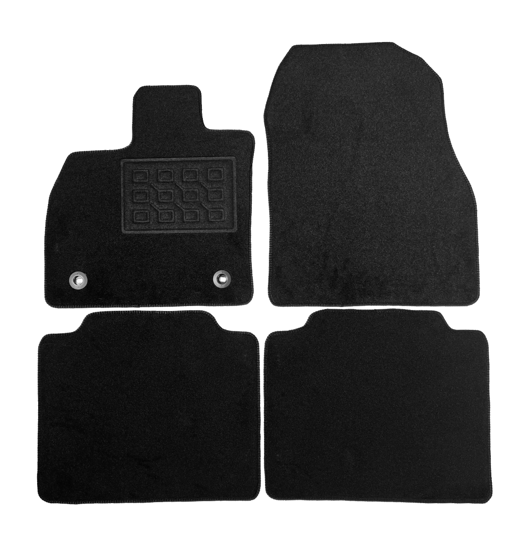 Set covorase auto mocheta Toyota Bz4x (Ea10) Electric 2022-&gt;, Negru, 4 buc.
