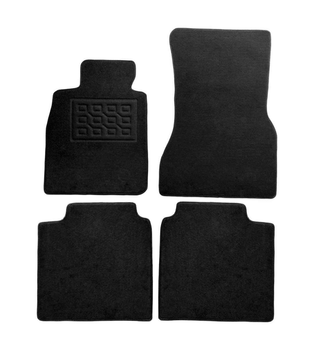 Set covorase auto mocheta Bmw Seria 7 (G70) 2022->, Negru, 4 buc.