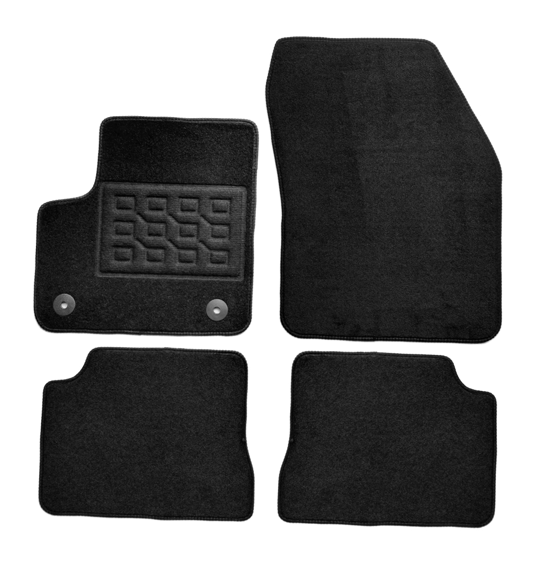 Set covorase auto mocheta Alfa Romeo Junior 2024-&gt; Electric ; Fiat E-600 Electric ; Jeep Avenger 2023-&gt; 2024-&gt;, Negru, 4 buc.