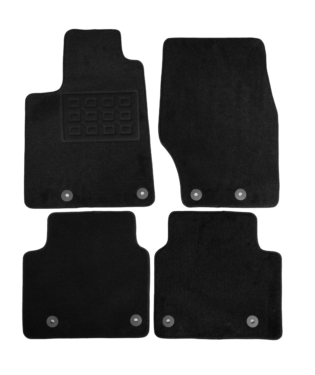 Set covorase auto mocheta Jeep Grand Cherokee 5 2023-&gt;, Negru, 4 buc.