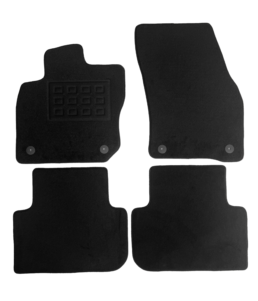 Set covorase auto mocheta Vw Tiguan 2024-&gt; Etsi 2024-&gt;, Negru, 4 buc.