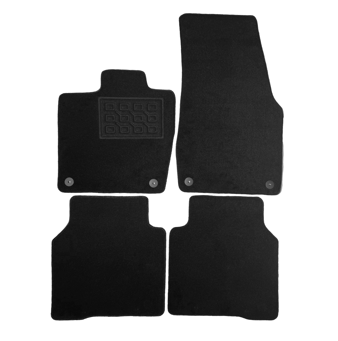 Set covorase auto mocheta Vw Id.7 2023-&gt;, Negru, 4 buc.