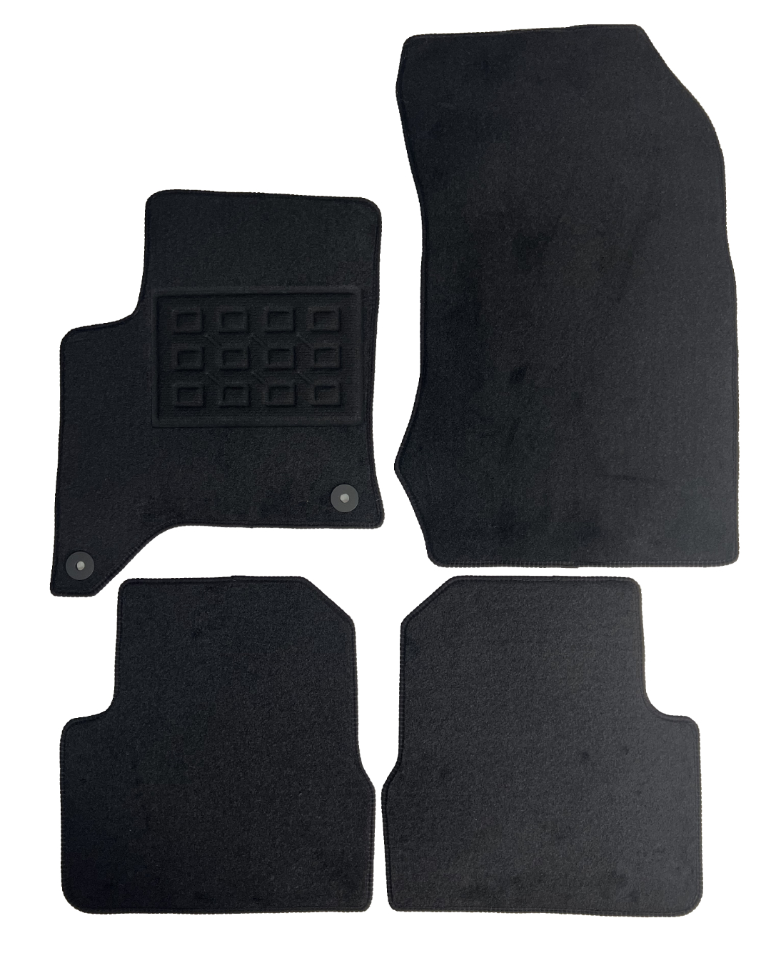 Set covorase auto mocheta Peugeot 208 Hybrid / Opel Corsa F Hybrid 2024-&gt;, Negru, 4 buc.