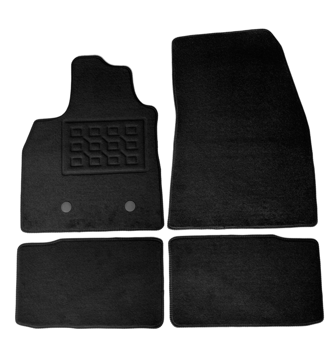 Set covorase auto mocheta Dacia Duster 5p. (4x4) Full Hybrid 2024-&gt;, Negru, 4 buc.