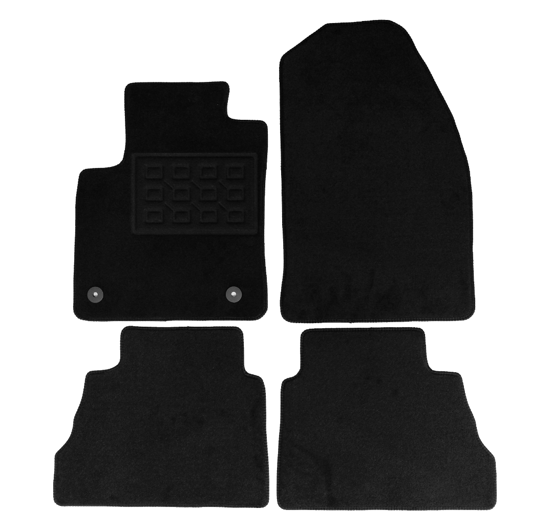 Set covorase auto mocheta Ford Courier Tourneo 5p. 2024->, Negru, 4 buc.