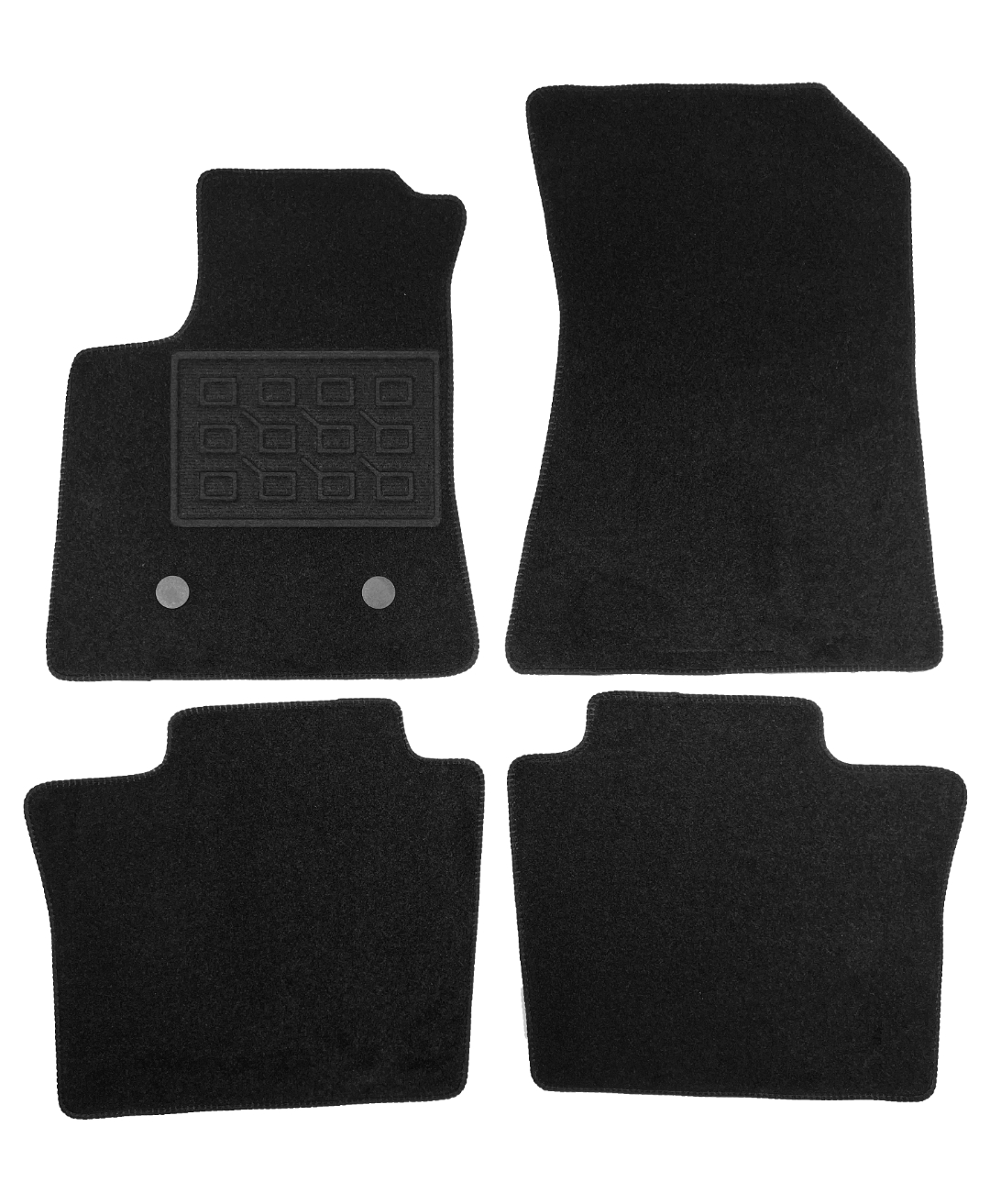 Set covorase auto mocheta Renault Rafale E-Tech Full Hybrid 2024-&gt;, Negru, 4 buc.