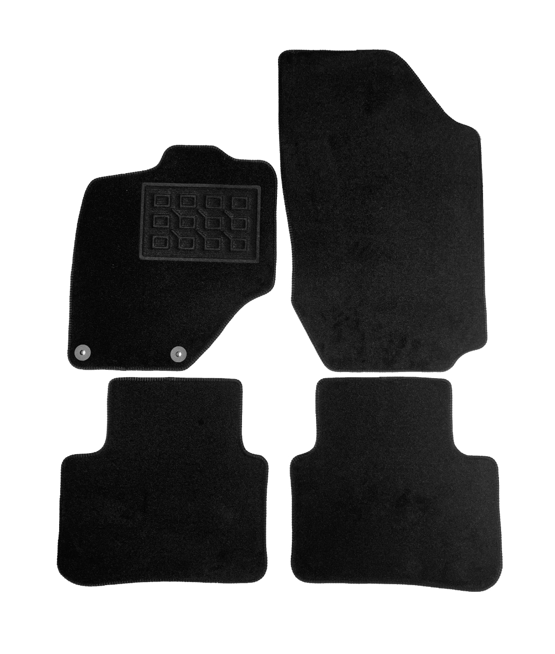 Set covorase auto mocheta Peugeot 5008 3 Hybrid ; Peugeot E-5008 3 2024-&gt;, Negru, 4 buc.