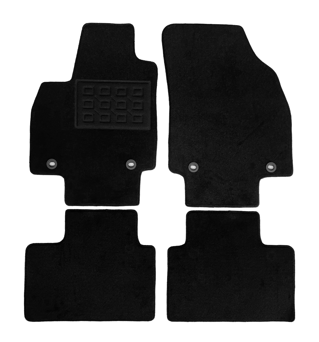 Set covorase auto mocheta Mg Zs 2 Bensine 2024-&gt;, Negru, 4 buc.