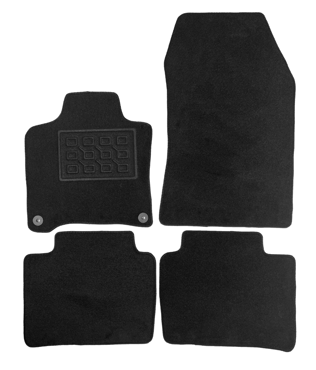 Set covorase auto mocheta Peugeot 408 Mhev 2024->, Negru, 4 buc.