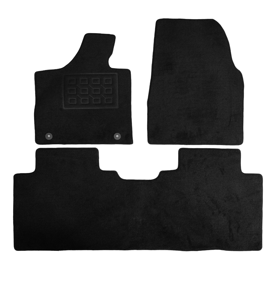 Set covorase auto mocheta Leapmotor C10 2024-&gt;, Negru, 3 buc.
