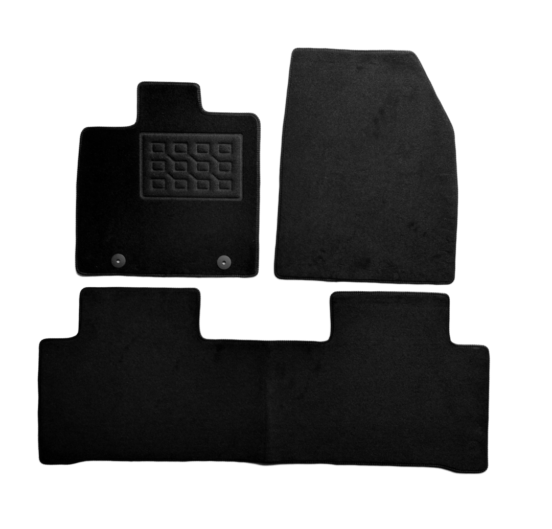 Set covorase auto mocheta Byd Atto 2 2025-&gt;, Negru, 3 buc.