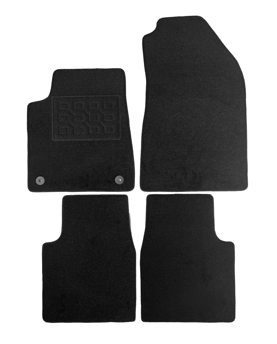 Set covorase auto mocheta Opel Frontera 2025-&gt; / Citroen C3 Aircross 2025-&gt; 2025-&gt;, Negru, 4 buc.