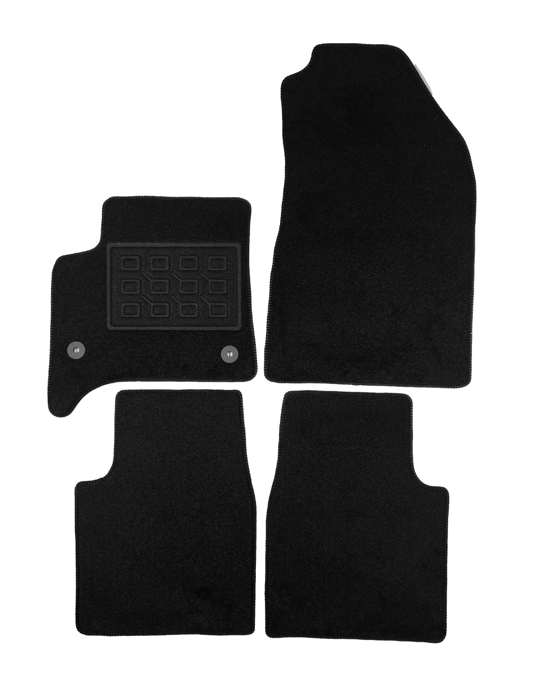 Set covorase auto mocheta Opel Frontera 2025-&gt; Mhev / Citroen C3 Aircross 2025-&gt; Mhev 2025-&gt;, Negru, 4 buc.