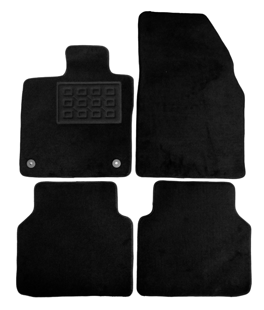 Set covorase auto mocheta Ford Capri Electric ; Ford Explorer Electric 2025-&gt;, Negru, 4 buc.