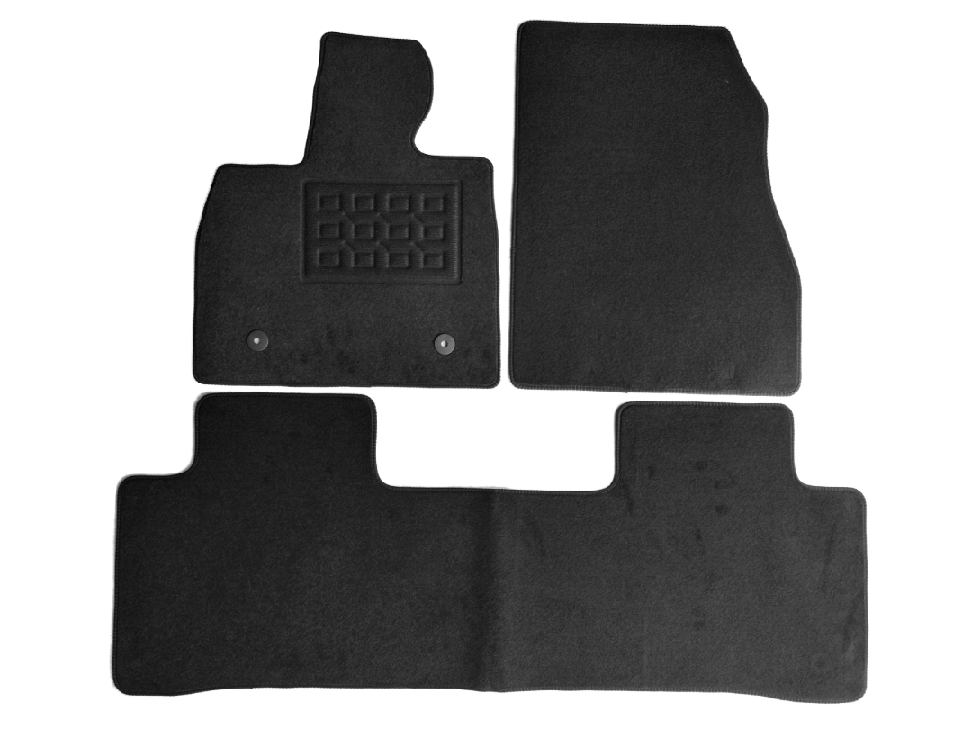 Set covorase auto mocheta Byd Sealion 7 2024-&gt;, Negru, 3 buc.