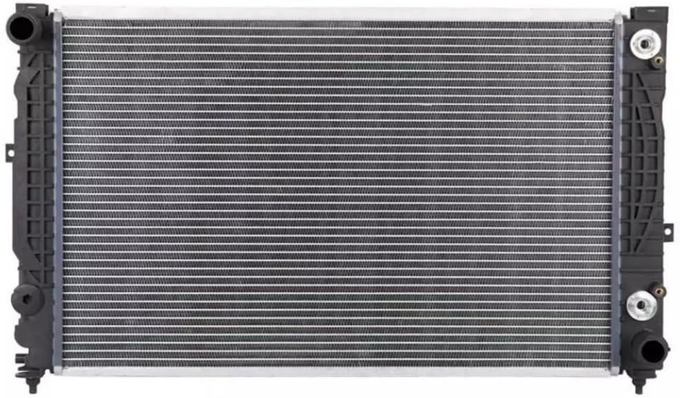 Radiator Audi A4 94-00, A6 01-04, A6 97-01, Allroad 00-06; Skoda Superb 02-08; Vw Passat (B5) 00-05, Passat (B5) 97-00, motor: 2.4 V6, 2.5 TDI, 2.6 V6, 2.8 V6, intrare/iesire conectare rapida, 632x398x22, Aluminiu/ Plastic brazat, 4B0121251R; 4Z7121251B
