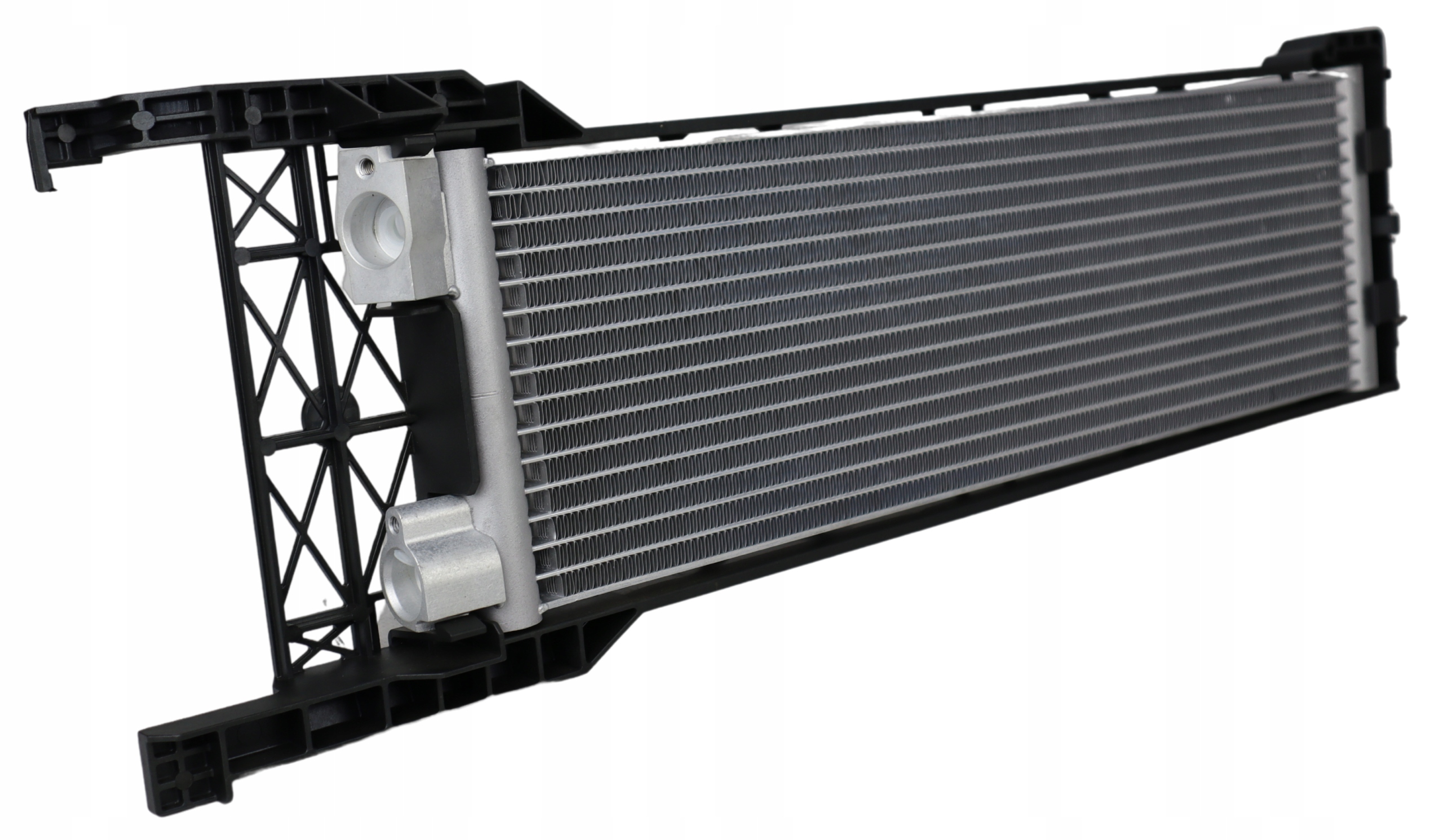 Radiator racire ulei motor, termoflot Alfa Romeo Giulia 16-, Stelvio 17-, motor: 2.0 T, 2.2 d, radiator transmisie; cu rama plastic, 525x152x21, OEM/OES (Mahle), miez si rezervor din aluminiu brazat, 50551395; 50560314