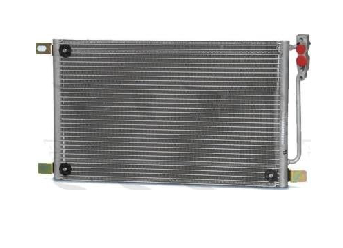 Condensator climatizare AC BMW Seria 3 E46 98-06, X3 E83 04-11, motor: 2.0 d, 3.0 d, Condenser fara uscator , 565 (520)x310x20, miez si rezervor din aluminiu brazat, 64538377648