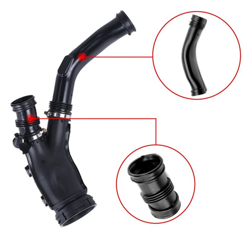 Furtun filtru aer BMW Seria 7 F01/F02 08-, X5 E70 07-13, X6 E71 08-14, motor: 3.0 R6 T, Plastic, 13717582312; 7582312