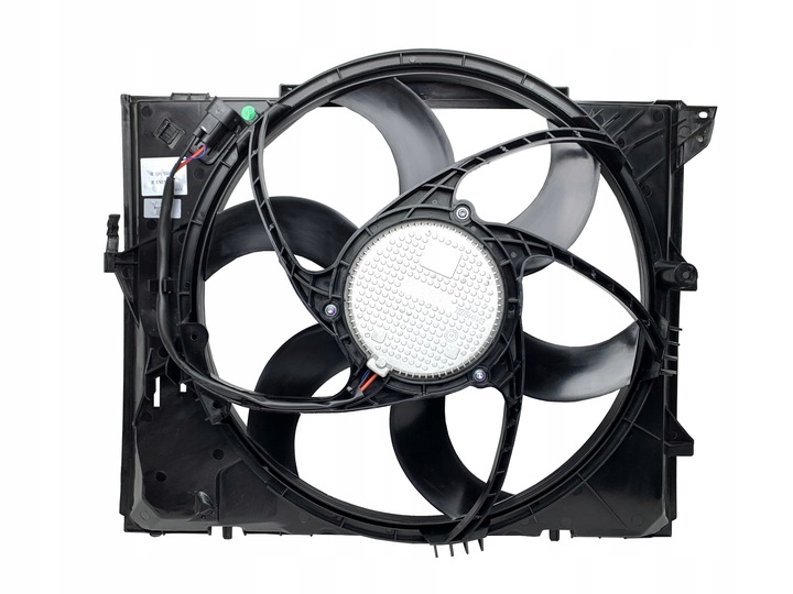 Ventilator radiator Bmw Seria 1 E87/E88/E81/E82 04-11, 3 E90/E91/92/93 05-13, X1 E84 09-15, motor: 1.6, 2.0, cu modul electronic; AC automat, AC manual, 300W; 3 pini, 17427523258; 17427530650