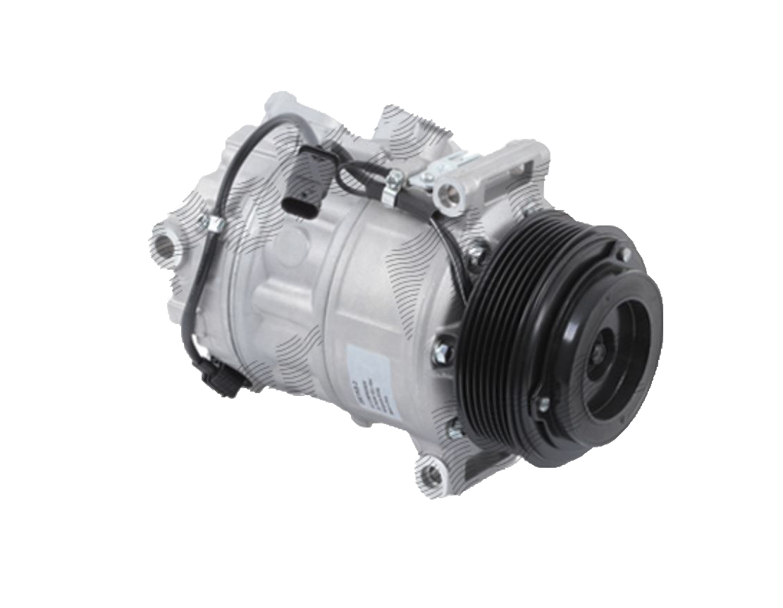 Compresor AC nou BMW Seria 5 G30 17-23, 7 G11 15-, 8 (G15) 18-, X5 (G05) 18-, X6 (G06) 19-, X7 (G07) 19-, motor: 4.4 V8 T, tip Sanden: PXC16, Diam. fulie (mm) 110, 64526822848; 64529380568