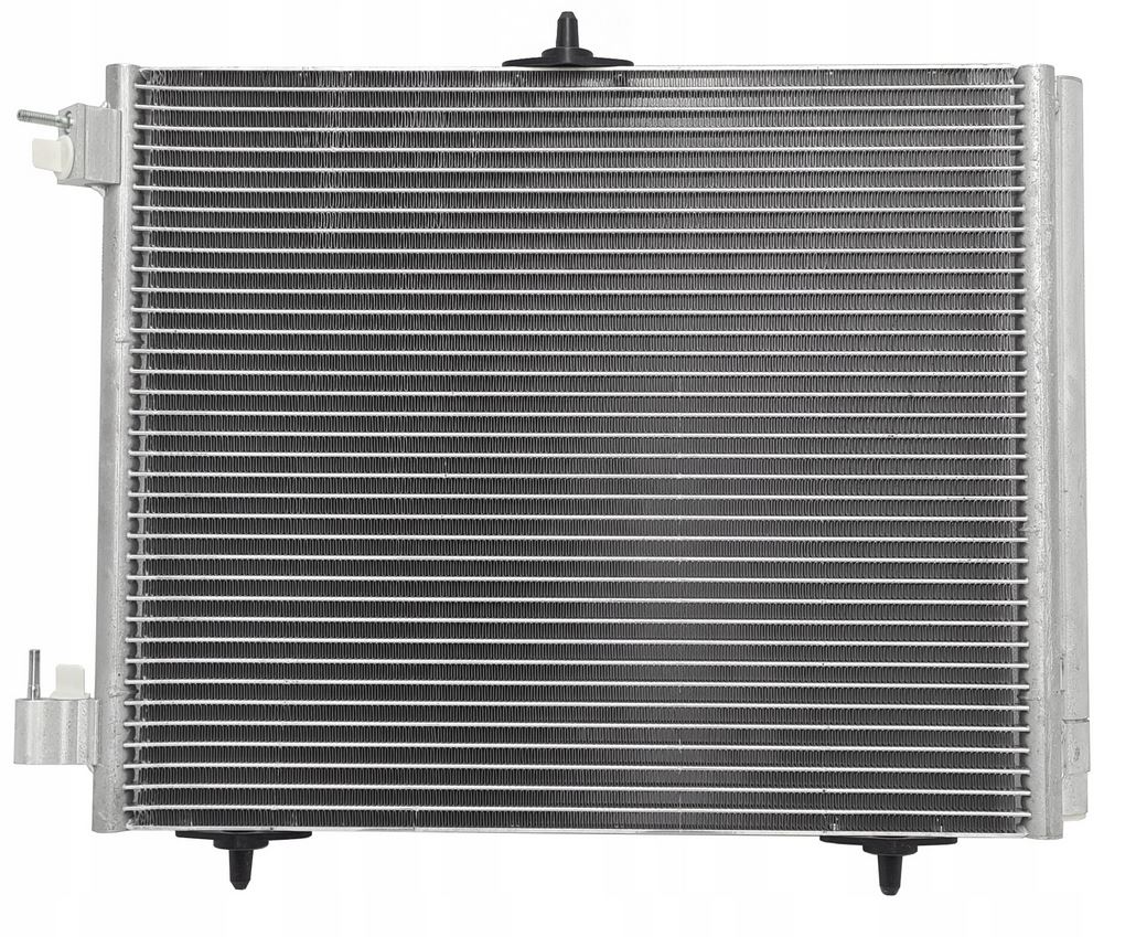 Condensator climatizare AC Citroen C2 03-09, C3 02-10, C3 10-16, Ds3 10-; Peugeot 1007 05-09, 2008 13-, 207 06-, 208 12-, motor: 1.1, 1.4, 1.4 HDI, 1.6, Condensator cu uscator integrat , 455 (415)x360x16, brazat, 6455AL; 6455CZ