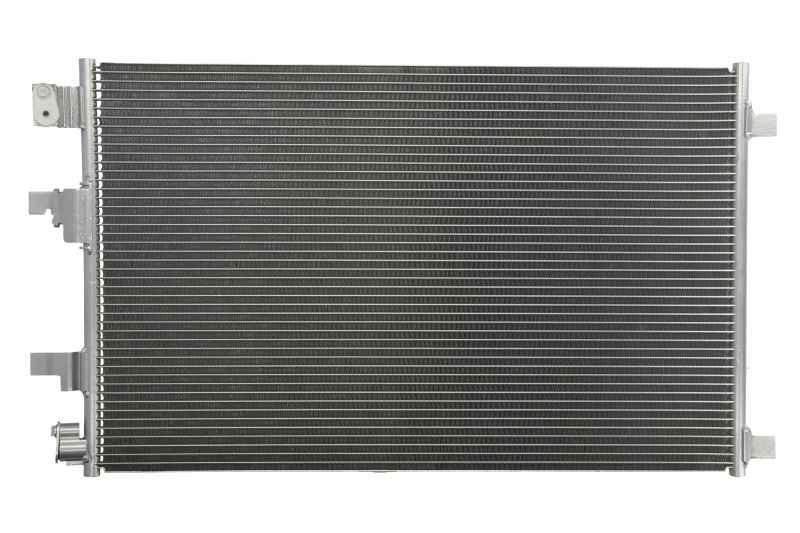 Condensator climatizare AC Nissan Qashqai 07-13, motor: 1.6 dci, Condenser fara uscator , 643(615)x390(380)x12, miez si rezervor din aluminiu brazat, 92100BB50A