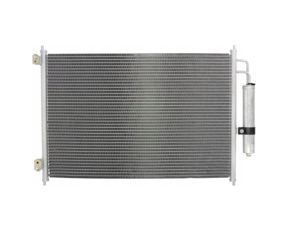 Condensator climatizare AC Nissan X-Trail 07-14, motor: 2.0, 2.0 dci, 2.5, Condensator cu filtru uscator , 640(610)x410(390)x16, miez si rezervor din aluminiu brazat, 92100JG000
