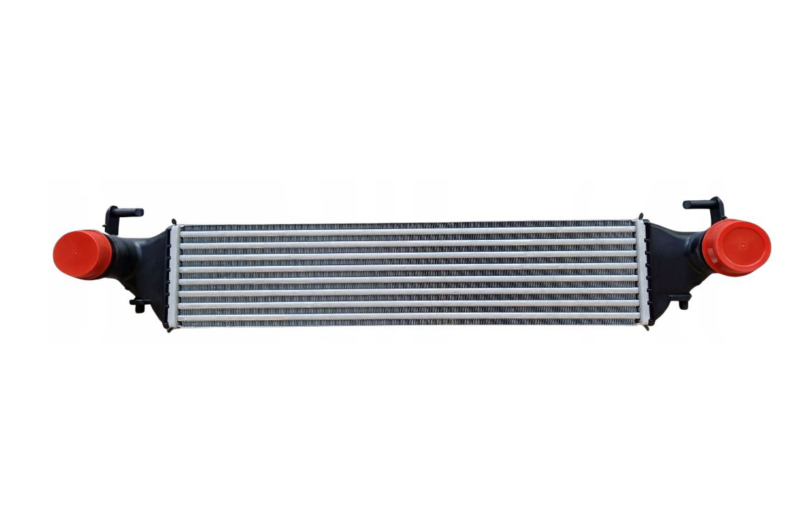 Intercooler Fiat 500x 14-; Jeep Renegade 14-, motor: 1.3 MultiJet, 1.6 MultiJet, iesire - conector rapid stanga, 572x129x52, OEM/OES (Denso), Aluminiu/ Plastic brazat, 521152318; 52152318