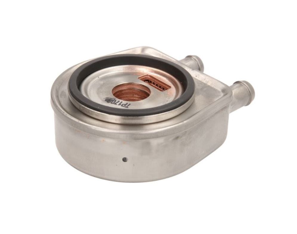 Radiator racire ulei motor, termoflot Hyundai Accent 00-06, Elantra 00-06, Getz 02-11, Matrix 01-10, Santa Fe 00-06, Trajet 99-08, Tucson 04-10; Kia Carens 02-06, Cerato 04-08, Sportage 05-10, motor: 1.5 CRDI, garnituri incluse, 2641027000