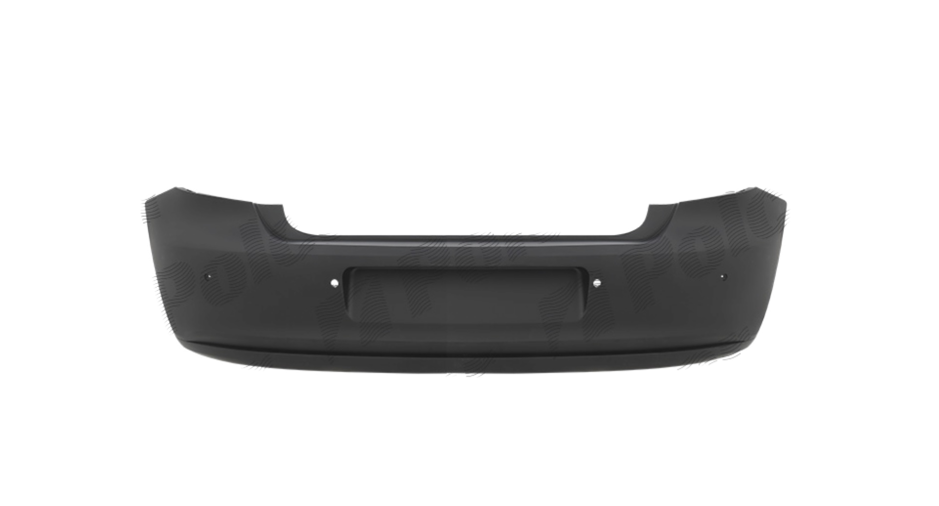 Bara spate Vw Polo (6r), 08.2009-12.2017, +/- gauri senzor parcare; de vopsit (fara grund); taietura mica evacuare, B-Series