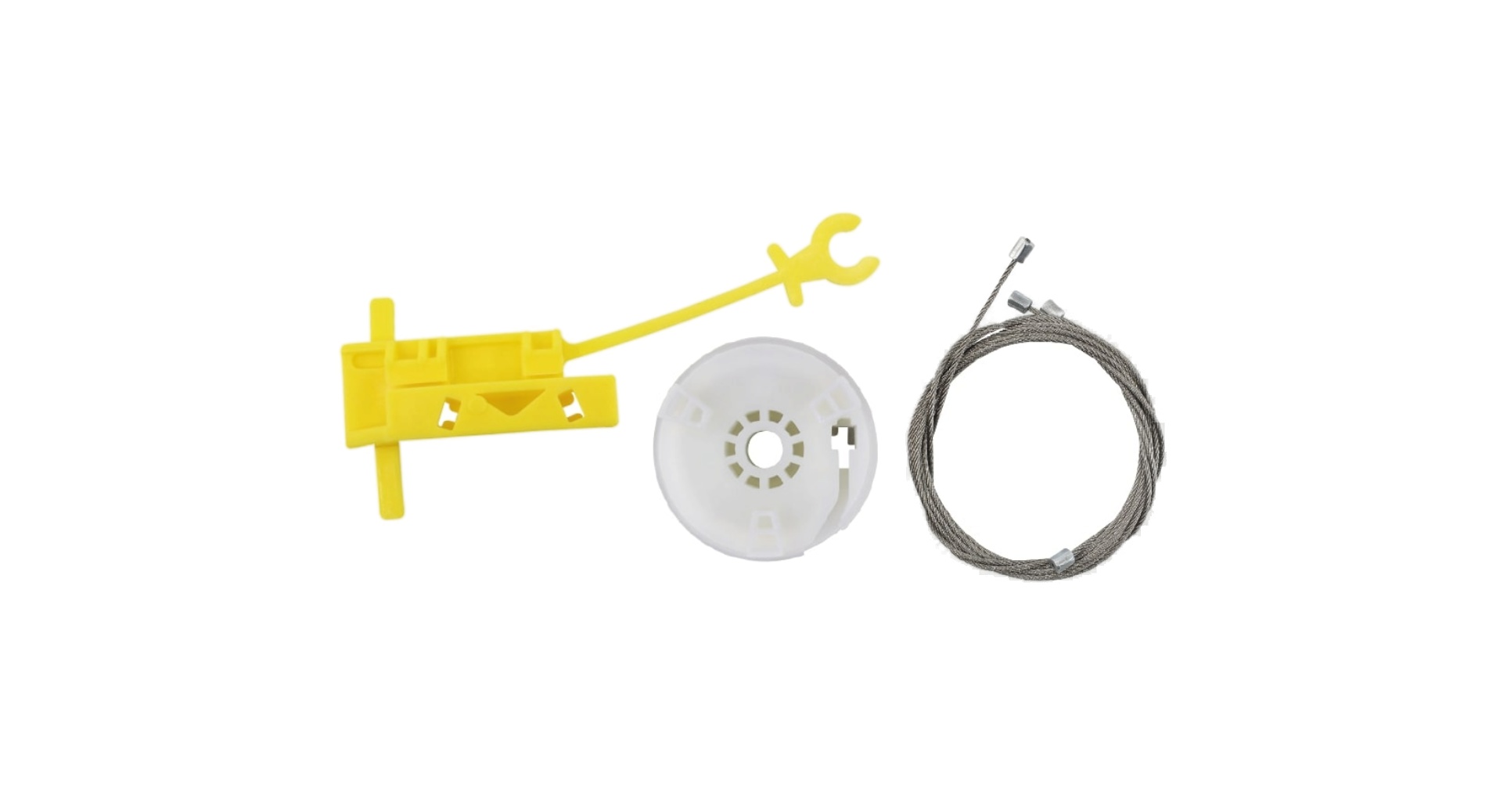 Set reparatie macara usa Nissan Primastar (X83) 01.2007-12.2016, Primastar (X83) 02-01.2007; Opel Vivaro 01.2001-12.2006, Vivaro 08.2014-10.2019; Renault Trafic (Fl/Jl) 01.2007-09.2014, Trafic (Fl/Jl) 03.2001-12.2006, fata, dreapta