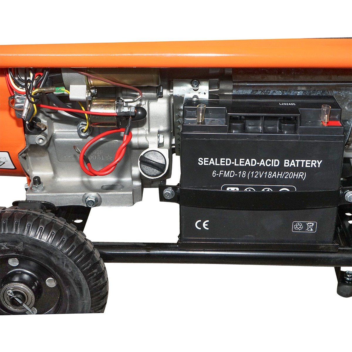 Generator electric pe benzina THOR 220/380V 7.2KW 50Hz, ATS, pornire electrica/sfoara, rezervor 25L, 16A, motor 17CP, 3x220V + 1x380V, 680x520x540mm, 90kg