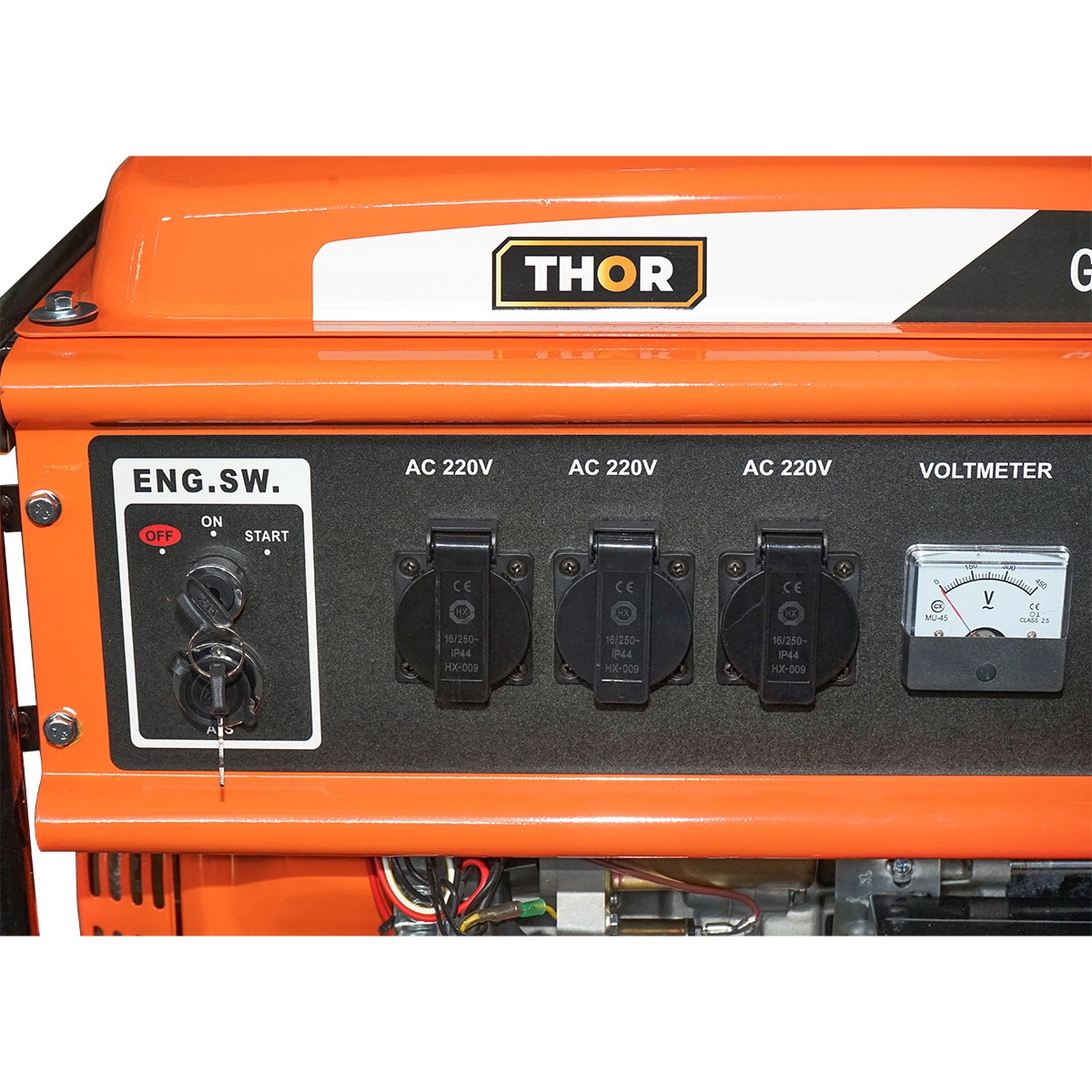 Generator electric pe benzina THOR 220/380V 7.2KW 50Hz, ATS, pornire electrica/sfoara, rezervor 25L, 16A, motor 17CP, 3x220V + 1x380V, 680x520x540mm, 90kg