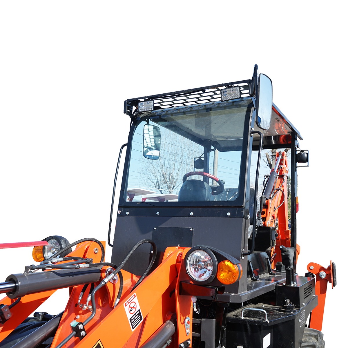 Buldoexcavator 3,5T, motor diesel 36.8kW, 2400RPM, 5600x1680x2730mm