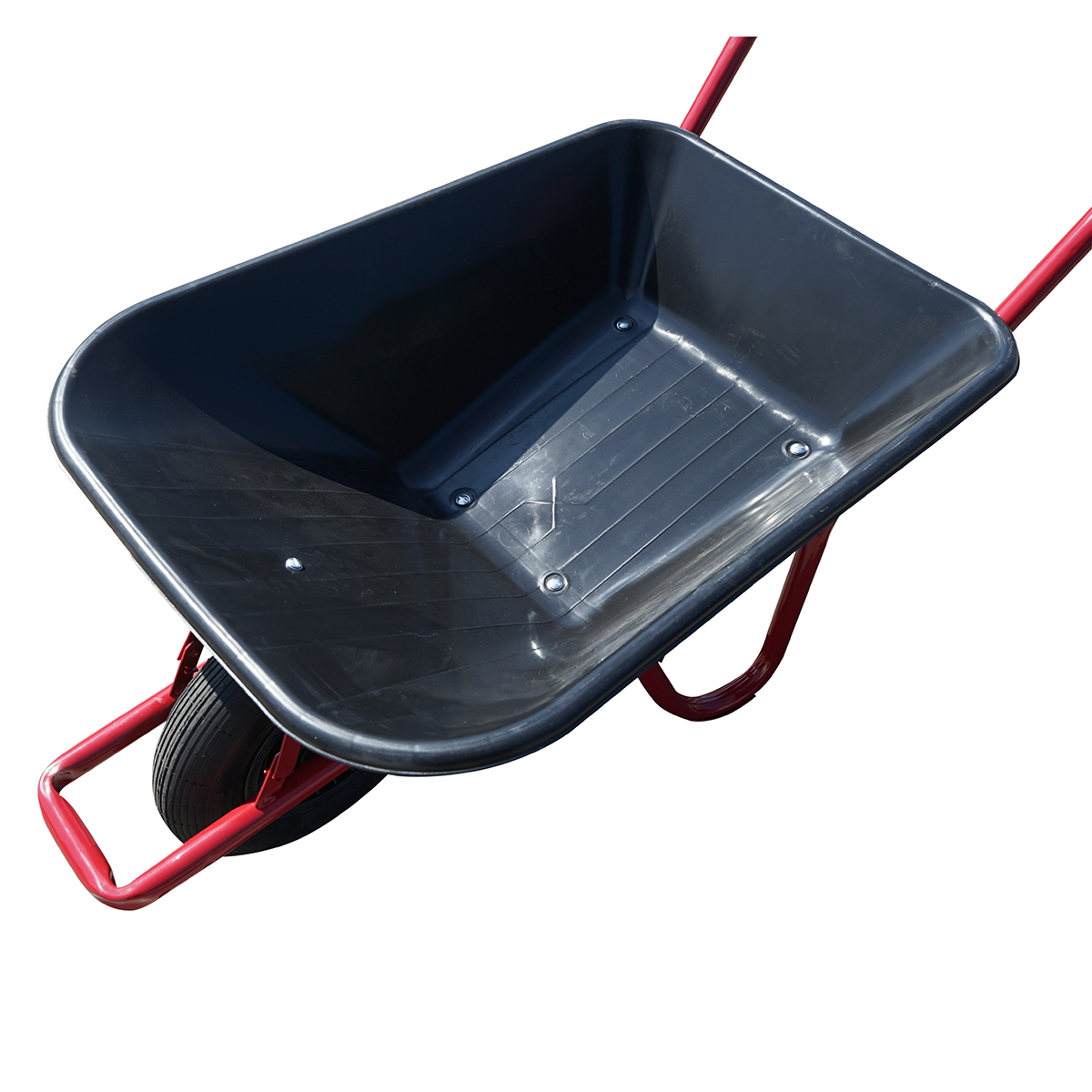 Roaba THOR cuva plastic 80 L, sarcina maxima 150 kg, cuva 900x670/625x255 mm, roata pneumatica 350/8 cu janta plastic, cadru metalic