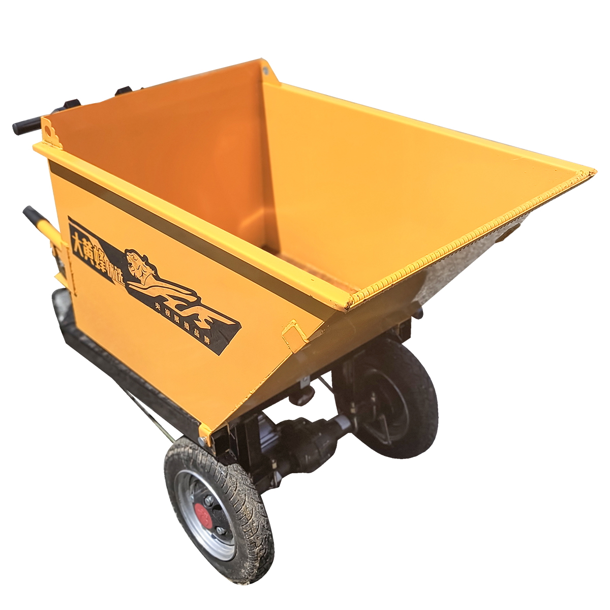 Carucior electric cu remorca THOR 800W, 48V, baterie DZM 48-20, viteza maxima 20 km/h, autonomie 40 km, sarcina maxima 800 Kg, dimensiuni 1.0x0.6x0.47 m, greutate 110 Kg