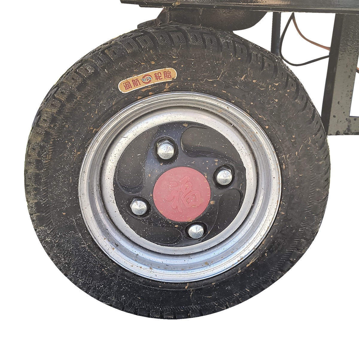 Carucior electric cu remorca THOR 800W, 48V, baterie DZM 48-20, viteza maxima 20 km/h, autonomie 40 km, sarcina maxima 800 Kg, dimensiuni 1.0x0.6x0.47 m, greutate 110 Kg