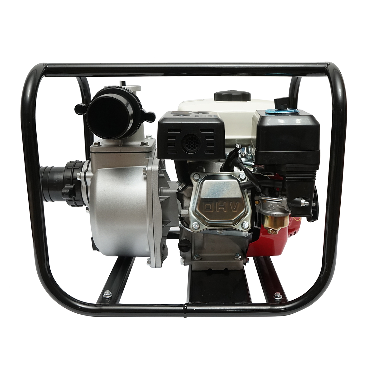 Motopompa Thor WP30 motor tip Honda 7.5 CP, 3 toli (76 mm), 196 cc, debit 60 m3/h, adancime absorbtie 8 m, inaltime pompare 30 m, 3600 rot/min, 21,9 kg, 500x370x420 mm