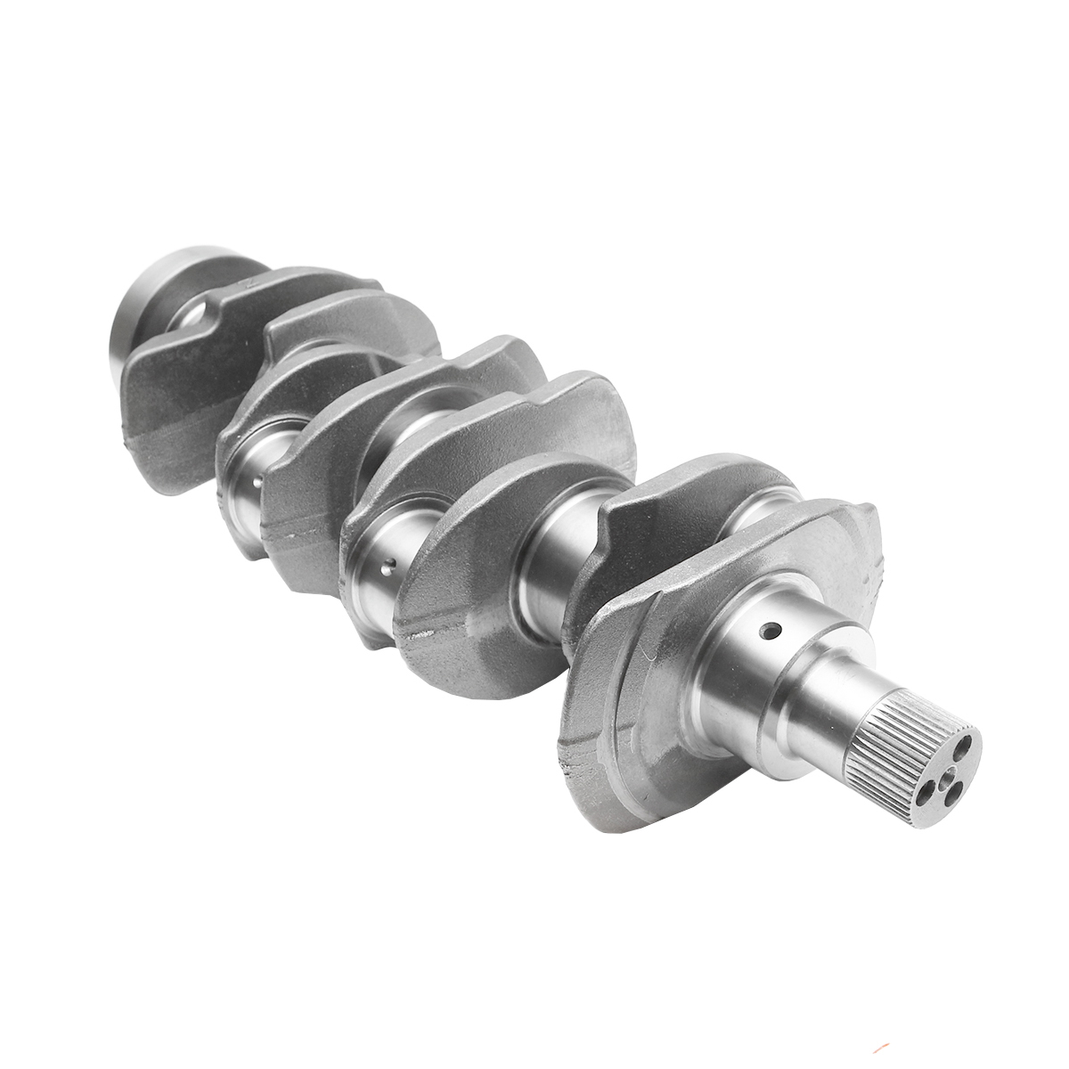 Arbore motor vibrochen Perkins 4 cilindri pentru Massey Ferguson, Landini, JCB - OEM 4227066M91, 3637401M91, ZZ90081, 02101825, 31315985 - Lungime 620 mm, flansa 133.5 mm, 10+1 gauri - Breckner Germany