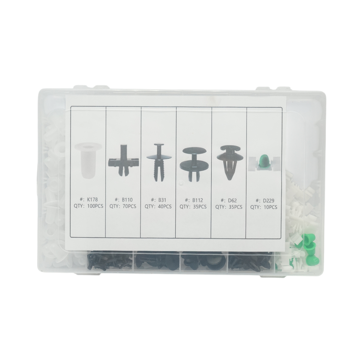 Trusa clipsuri plastic auto BMW, 290 piese