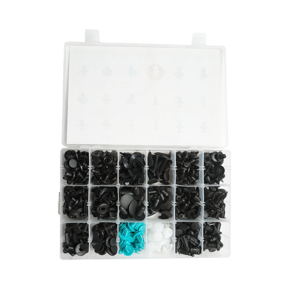 Trusa clipsuri plastic auto universale 299 piese