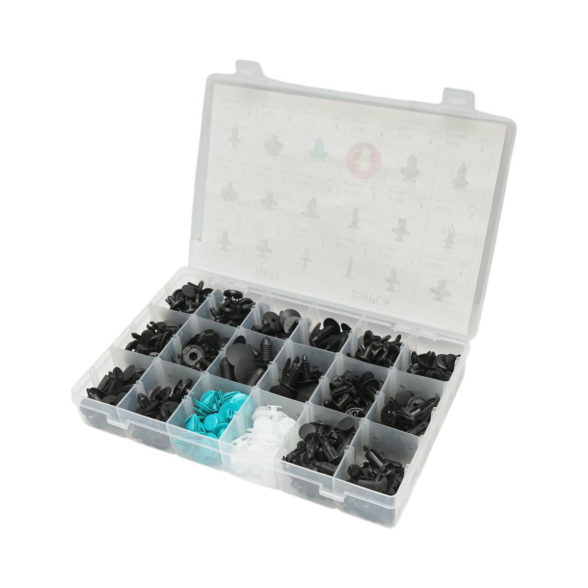 Trusa clipsuri plastic auto universale 299 piese