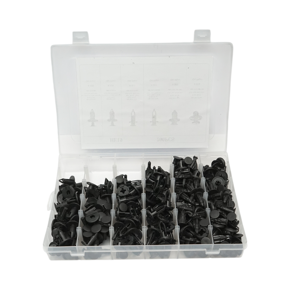 Trusa clipsuri plastic auto universale 200 piese