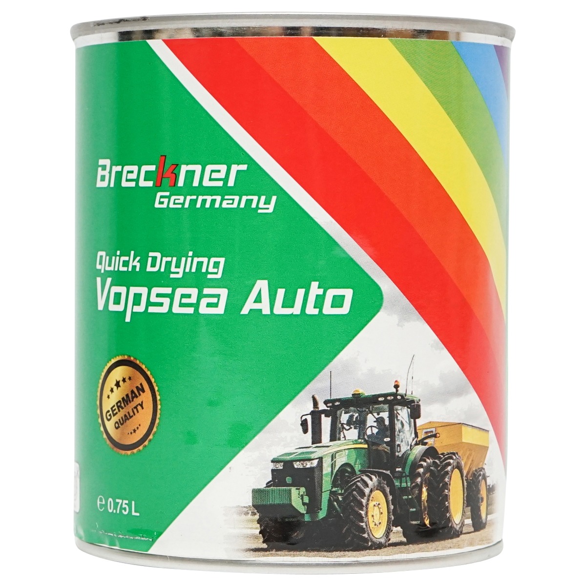 Vopsea auto portocaliu tip Kubota 0,75L Breckner Germany, email alchidic Premium pentru retus auto si metal, uscare 1-3 ore la atingere, aplicare pensula/rol/pistol