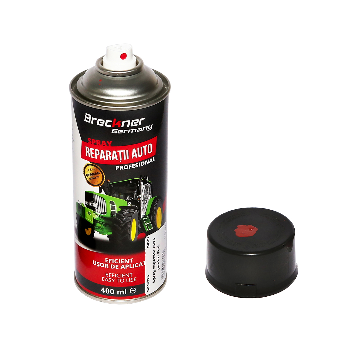 Spray vopsea verde pentru reparatii auto tip Amazone, Vopsea alchidica pentru suprafete metalice, Breckner Germany
