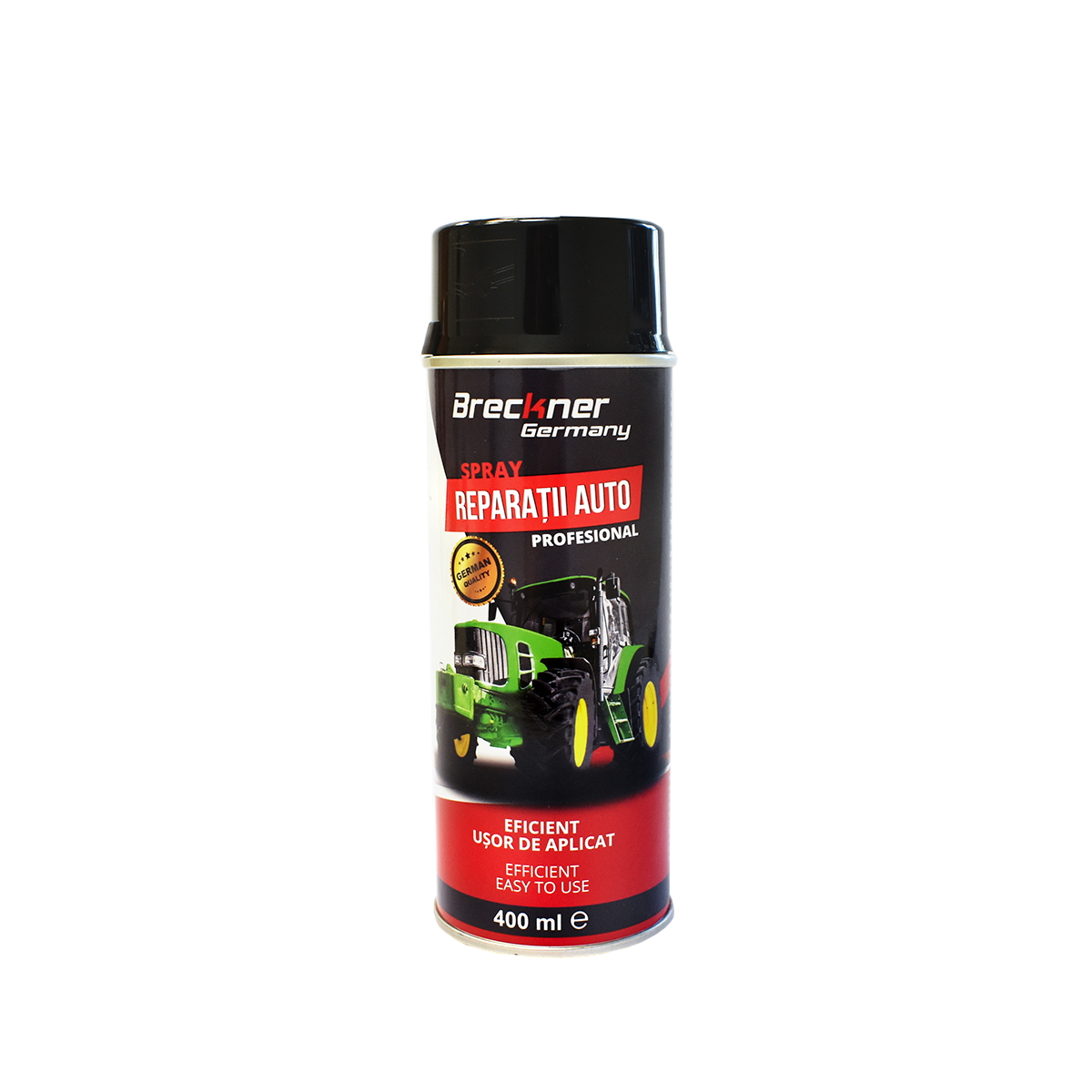 Spray vopsea verde pentru reparatii auto tip Amazone, vopsea alchidica Breckner Germany, aplicare 15-20 cm, grosime strat 40 +/- 5 um, uscare completa 24 ore