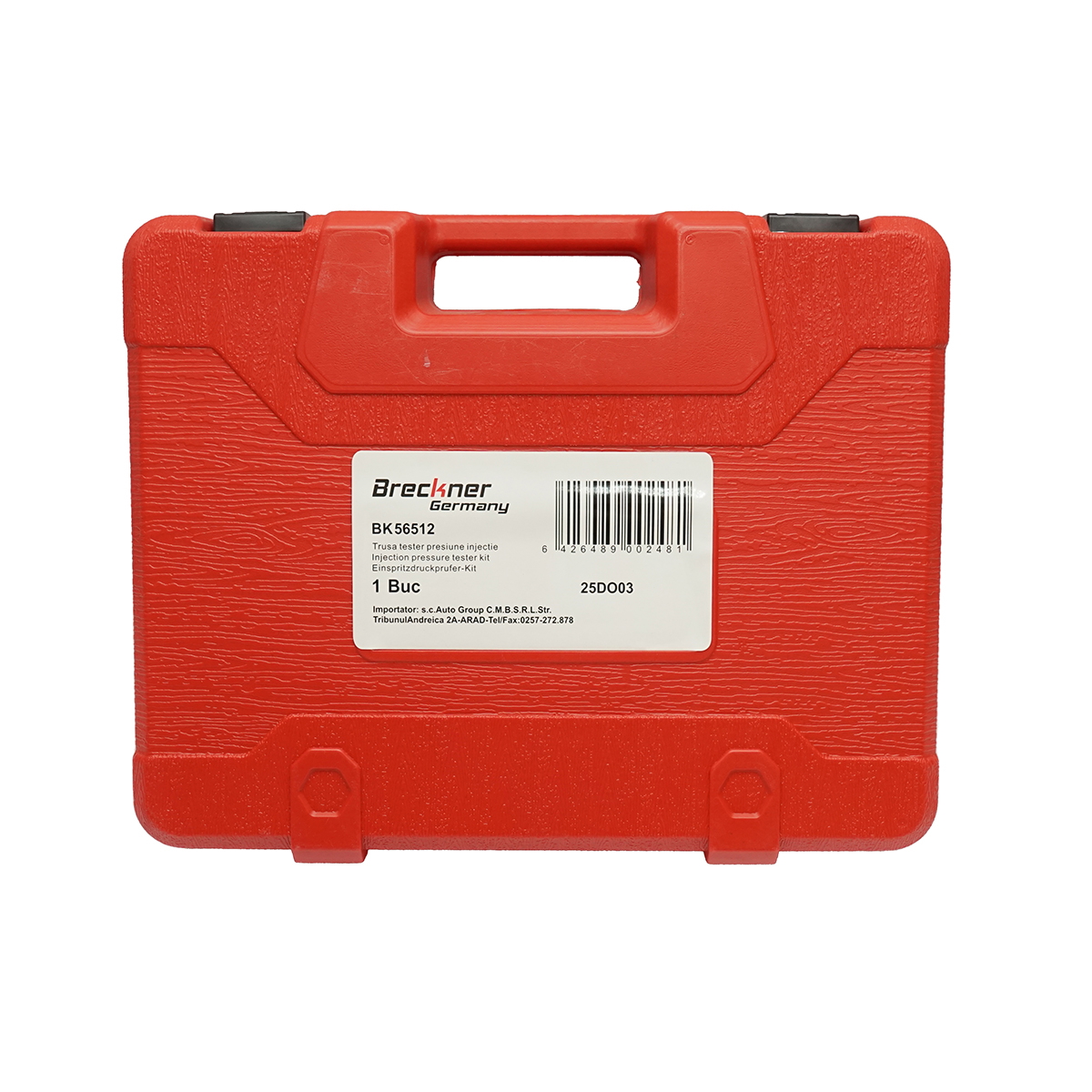 Trusa tester presiune sistem injectie BENZINA 0-10 bar (0-140 PSI) cu manometru si adaptoare, compatibila Bosch CIS TBI multipunct - Breckner Germany