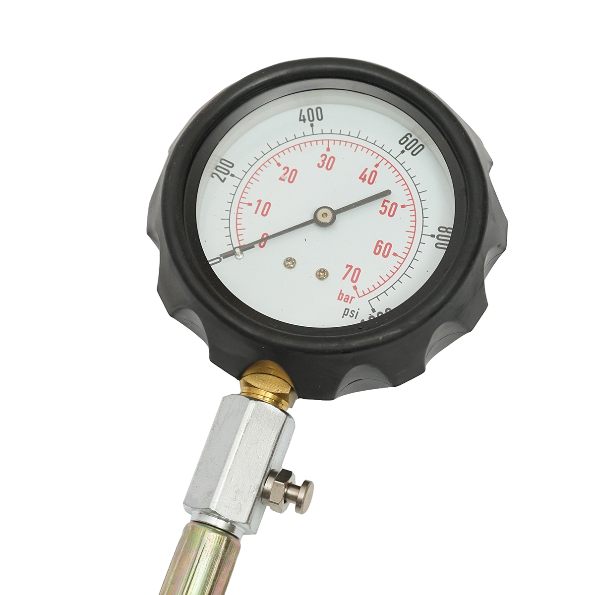 Trusa tester compresie motoare diesel camioane 0-70 bar Breckner Germany, manometru 0-70 bar, adaptoare bujie preincalzire M8/M10/M12/M22 si adaptoare injector M20/M22/M24