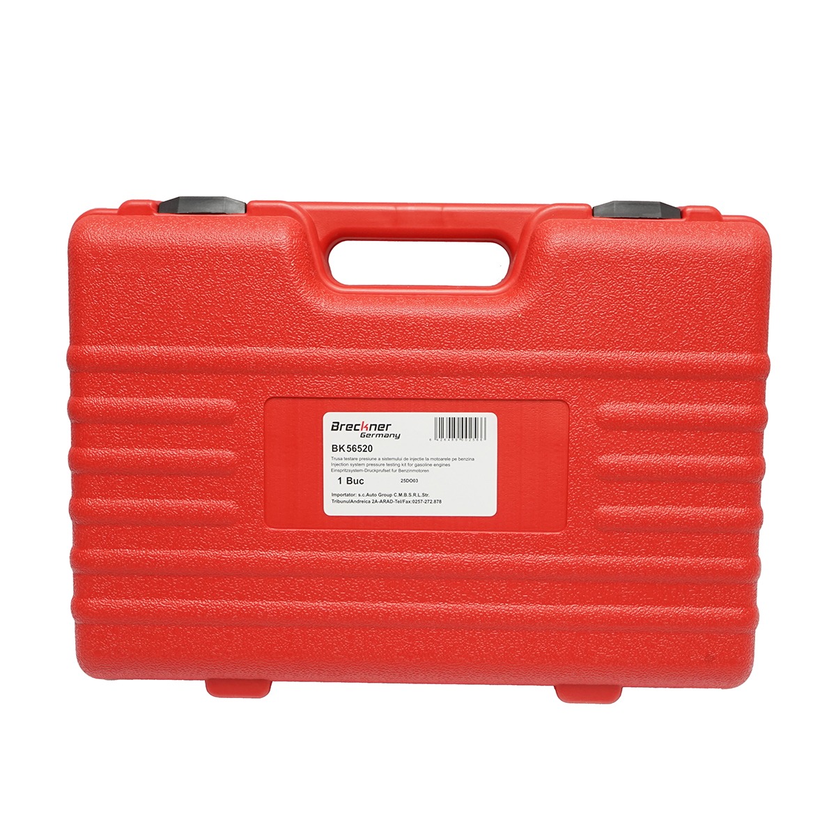 Trusa tester presiune sistem injectie benzina cu 2 manometre si adaptoare universale, Breckner Germany